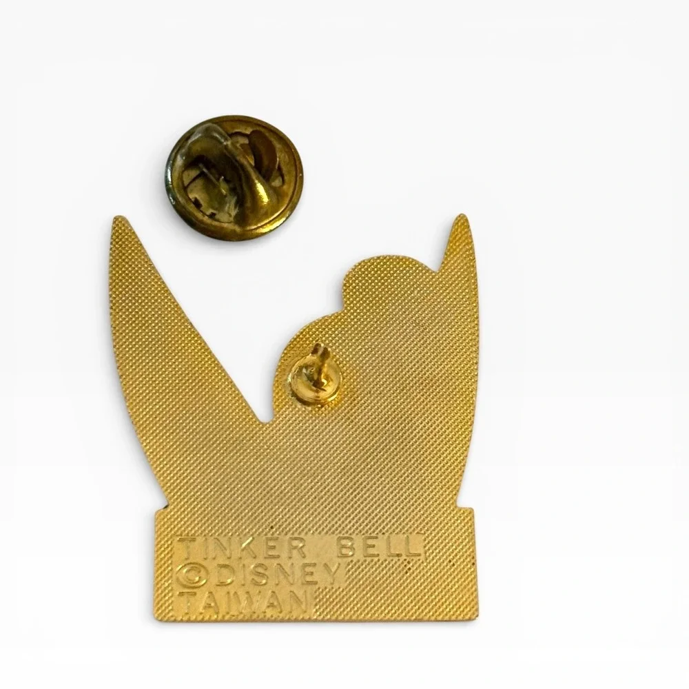 Vintage 1986 Disney‎ Tinker Bell Coca-Cola Enamel Pin Gold Tone